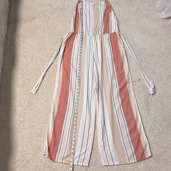 Roxy Striped Boho Style Jumpsuit - Picture 6 of 12